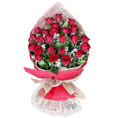 SendFlowersPhilippines.com | 2 Dozen Red Roses in Bouquet